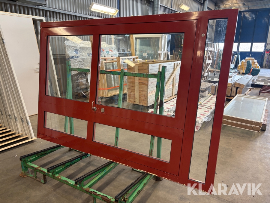 Dörrparti i aluminium för inomhusbruk Skalab