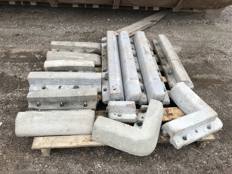 Parti med kantsten för trottoar