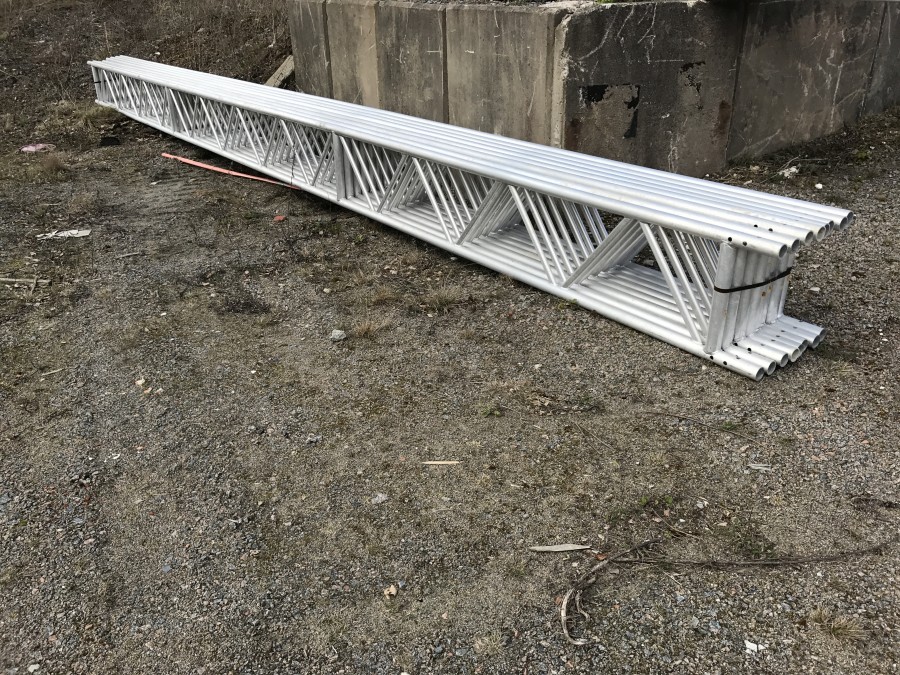 8 st. Fackverksbalk Aluminium