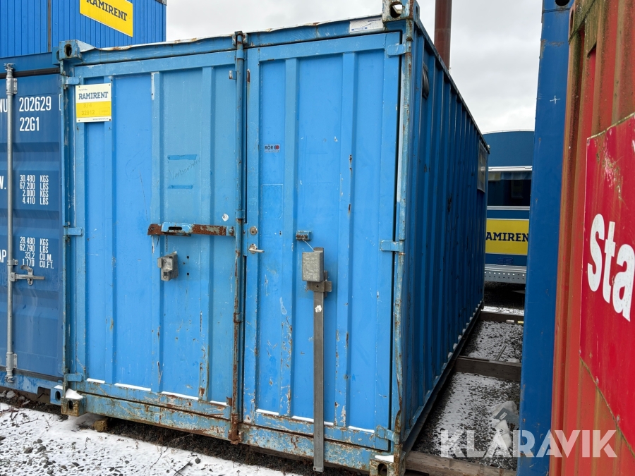 Container oisolerad 20’ med el & hylla