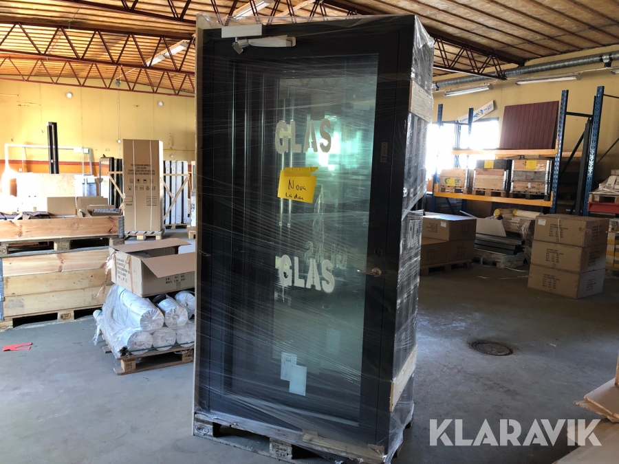 Glasdörrar med aluminiumkarm Göteborgs Metallpartier