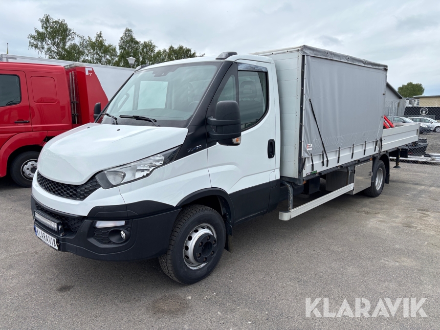 Kranbil / Flakbil Iveco Daily 70-170 Chassi Cab 3.0 JTD med Maxilift 270