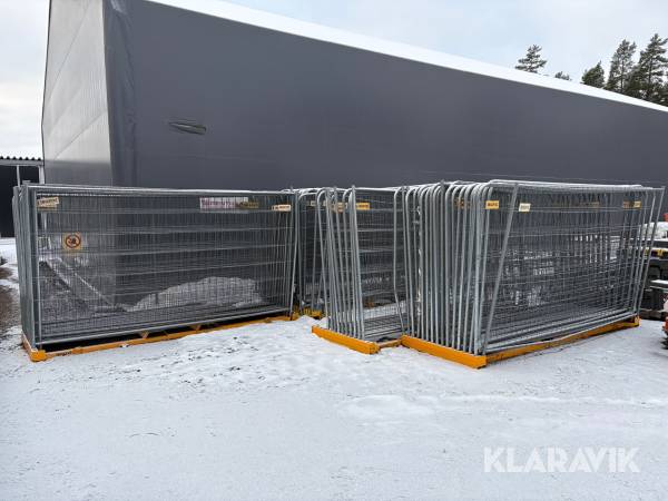 Byggstängsel 84st BGFIX inkl. fundament och staketlås