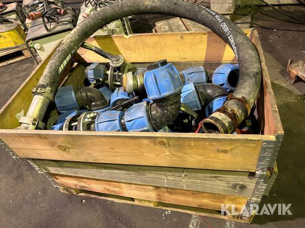 Kopplingar AHL med avstängningsventiler