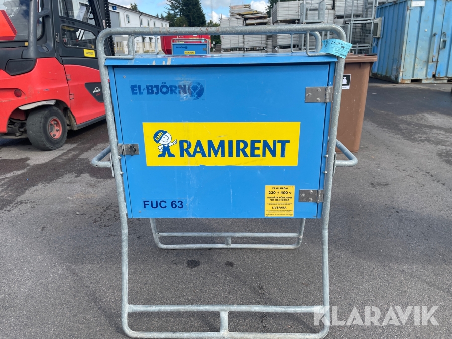 Undercentral 63A fast inkoppling El-björn FUC63/3321-21