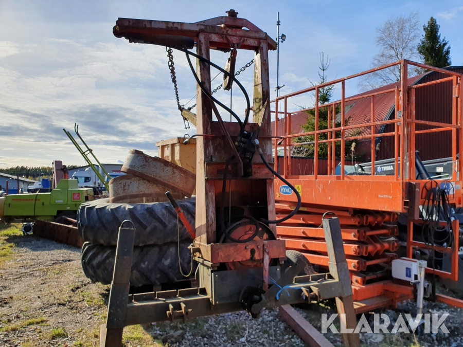 Skogskran med hydraulsväng Väse Vajerkran