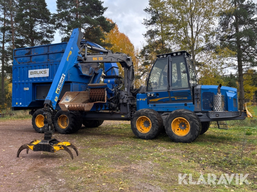 Flishugg Rottne F15D med Bruks 806 STC