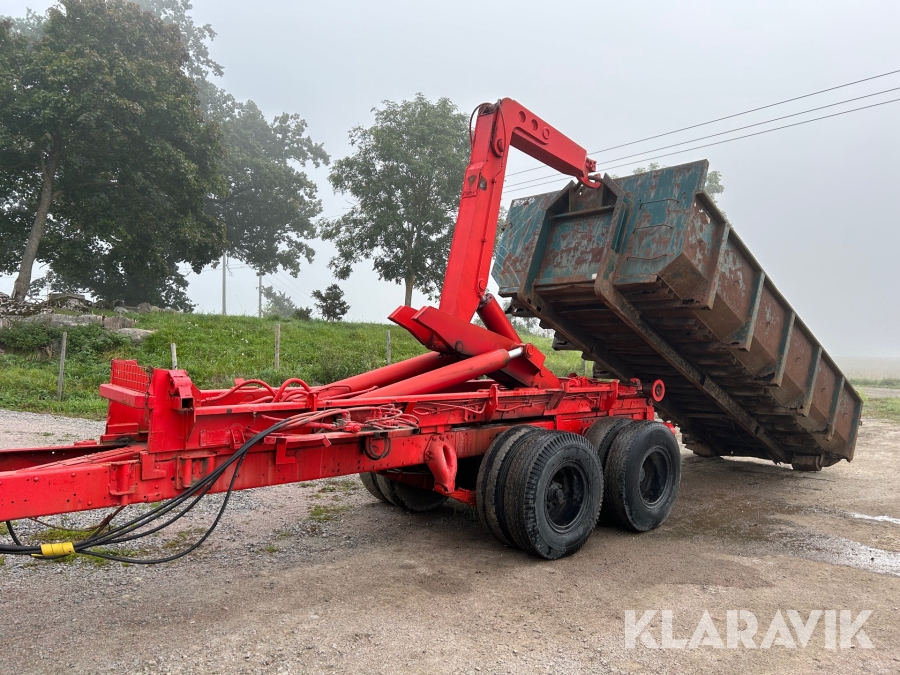 Lastväxlarvagn med schaktflak Joab J18A