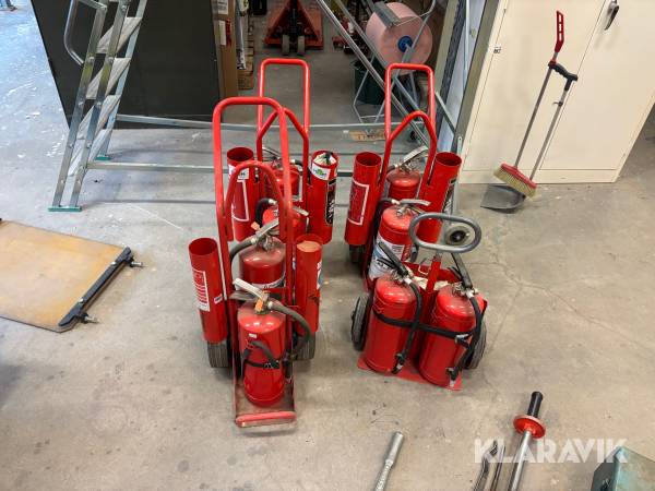 Brandsläckare pulver 4st vagnar