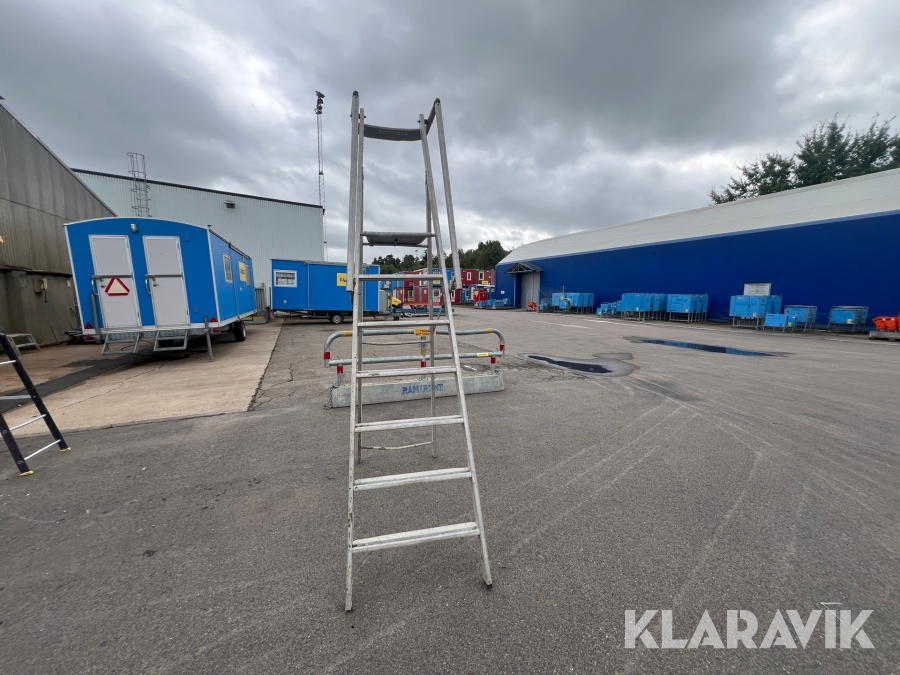 Trappstege med plattform Zarges 2,07 m