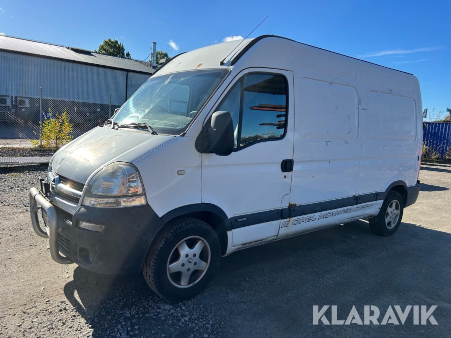 Skåpbil Opel Movano 2.5 CDTI med verkstadsinredning