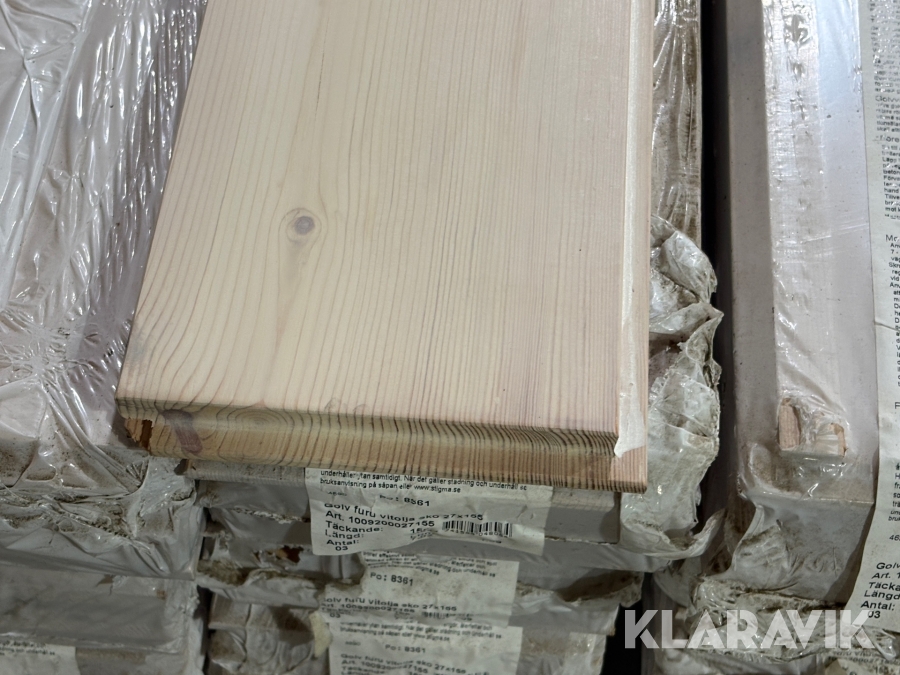 Furugolv vit hårdvaxolja B-sortering ändspont