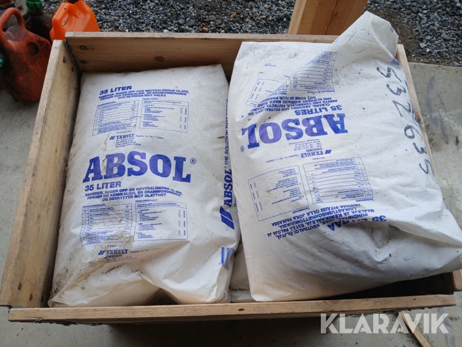 Absol saneringsmedel Yxhult 9 säckar