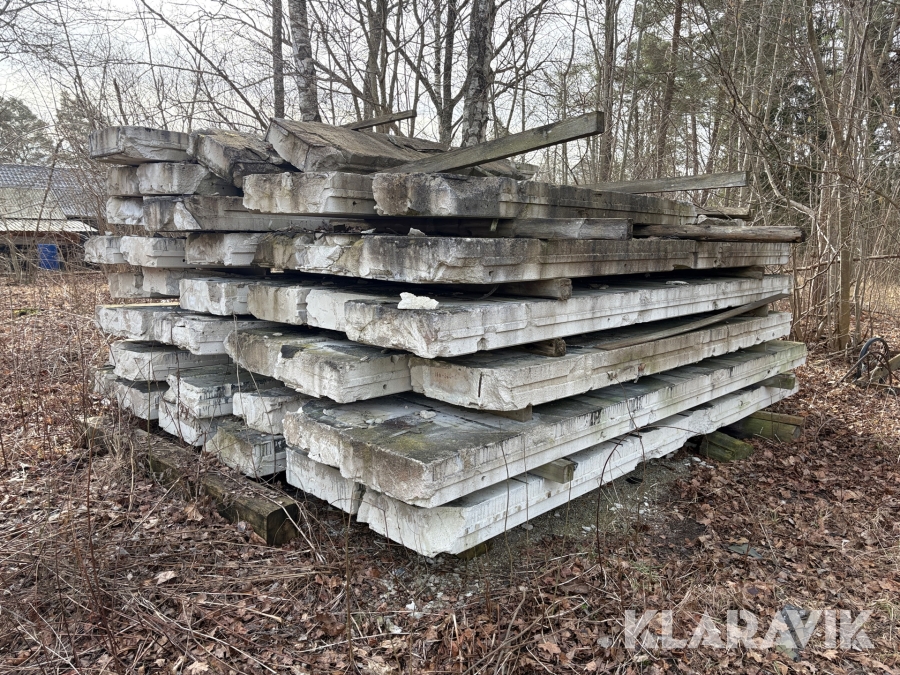 Lättbetongplattor 4,75x0,6x0,2m 35st