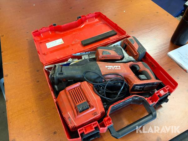 Tigersåg Hilti SR 6-A22 med 2 st batteri & laddare