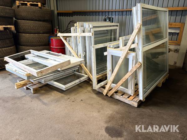 Parti fönster och dörrar 13 st