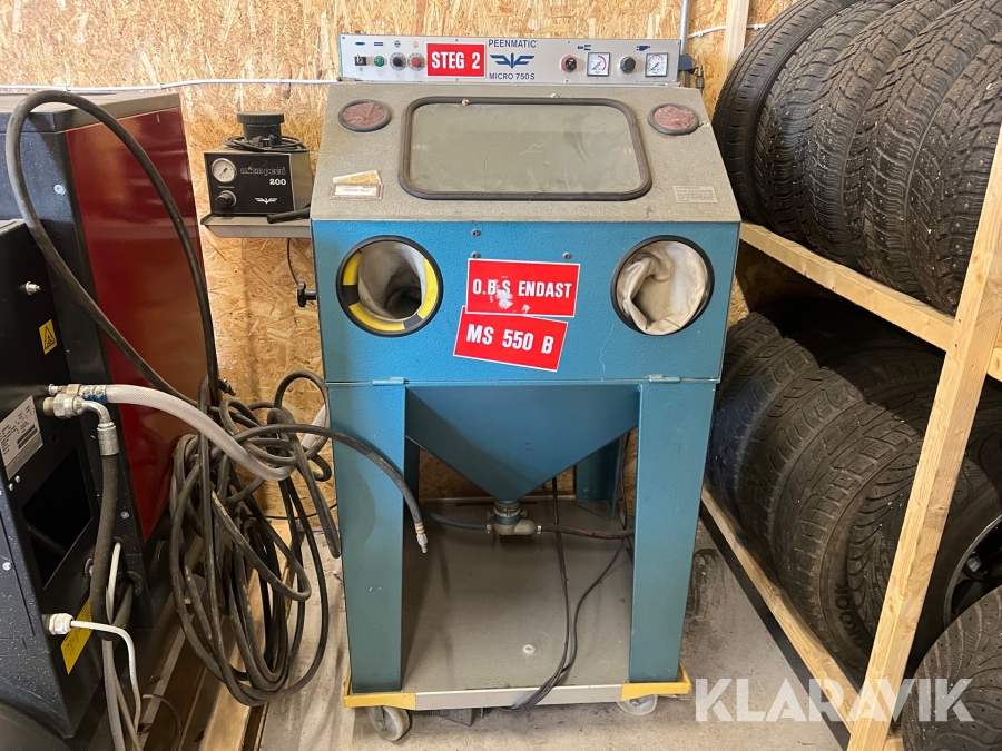 Blästerskåp Iepco Peenmatic Micro PM 750 S