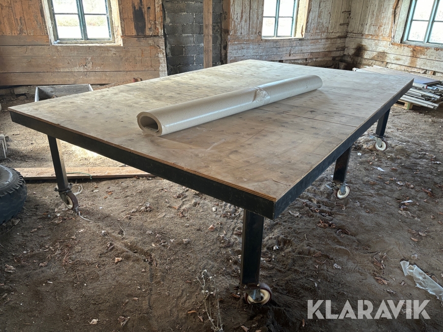 Verkstadsbord - Med hjul