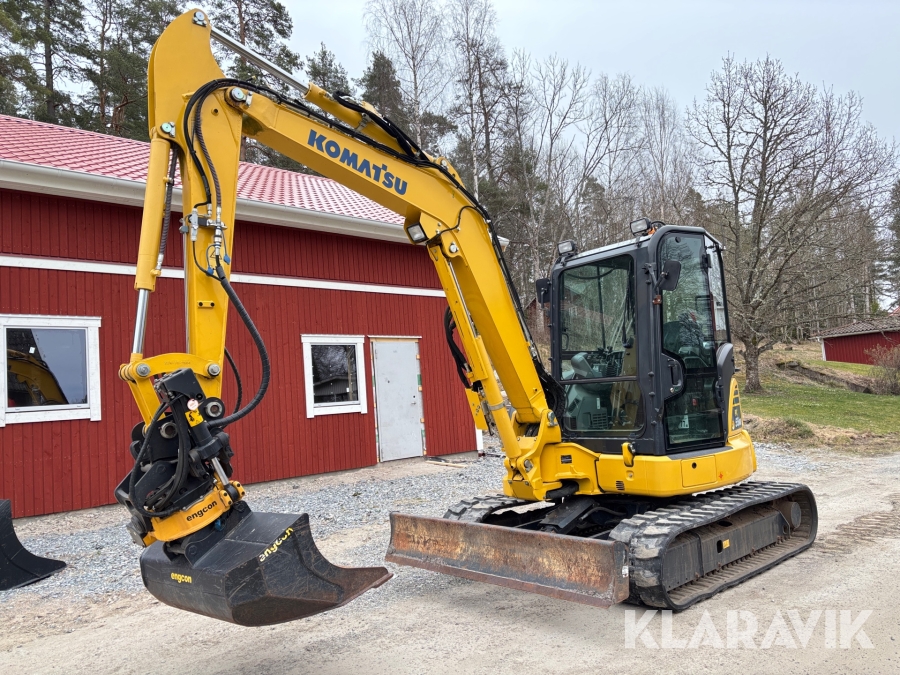 Grävmaskin Komatsu PC55MR med redskap