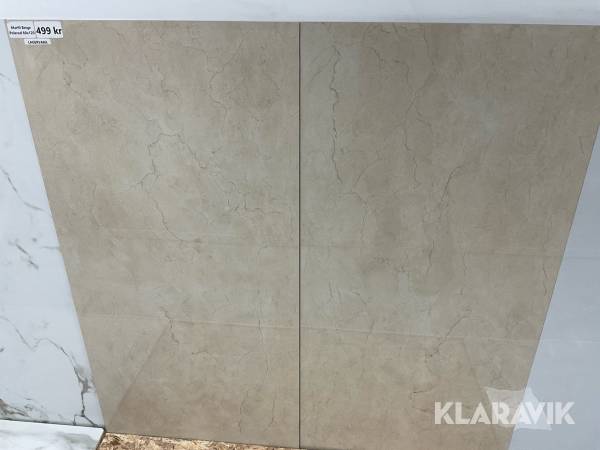 Klinker Marfil beige polerad 60x120 cm 43,2 m3