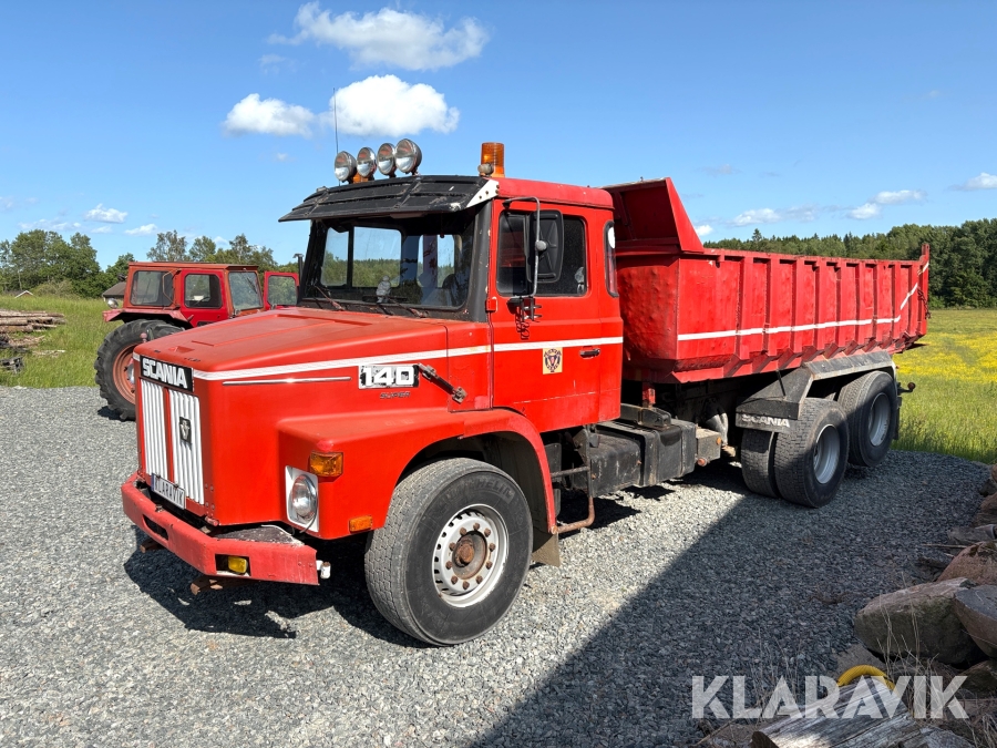 Veteranlastbil Scania 140 Super Tippflak