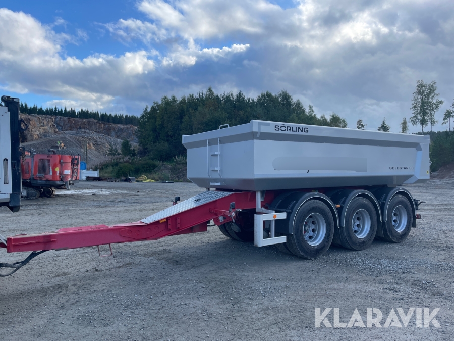 Släpvagn Sörling  3SFGM med tipp