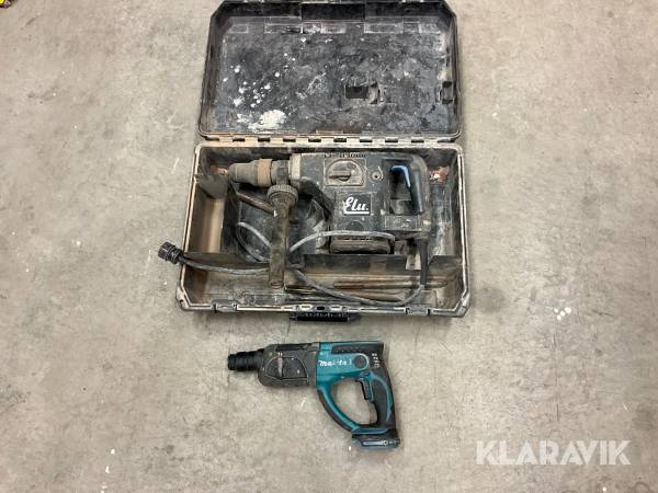 Borrhammare Elu och Makita 2 st