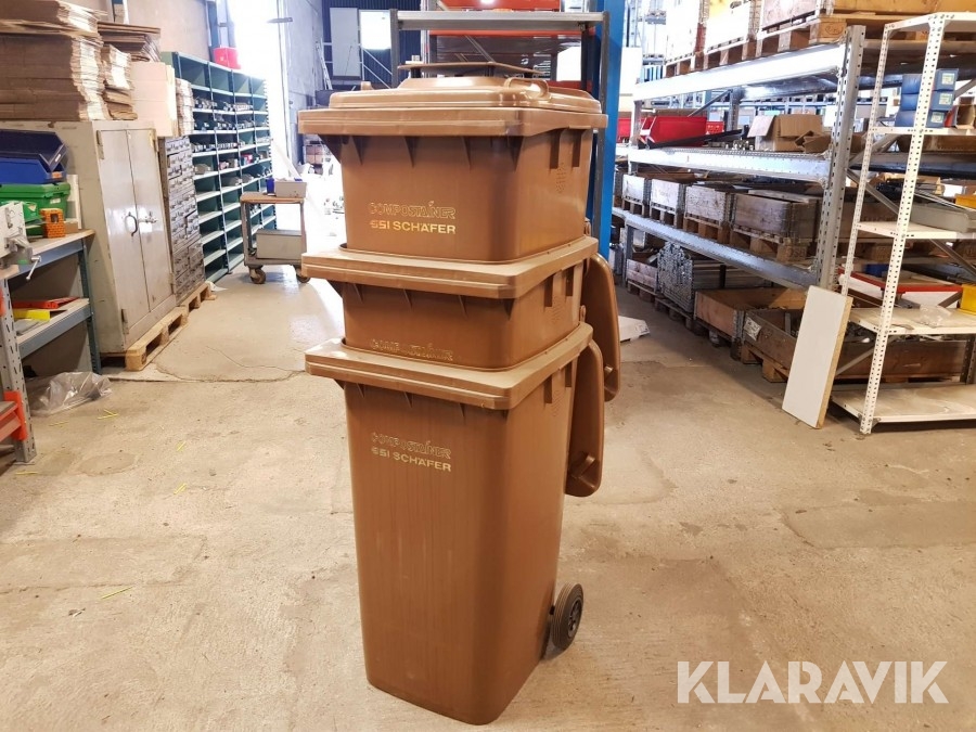 Avfallskärl – Kompostbehållare SSI Schäfer Compostainer 240L 3st