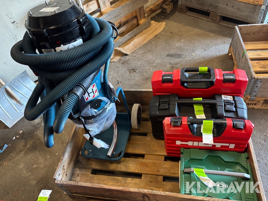 Paket med olika byggmaskiner 5st 