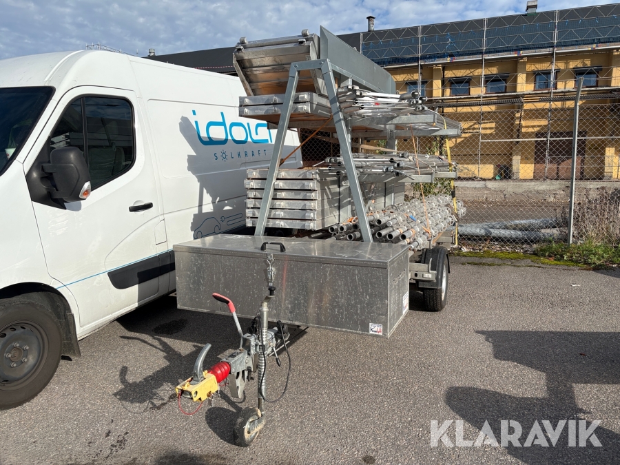 Släp med byggställning Ställning.se