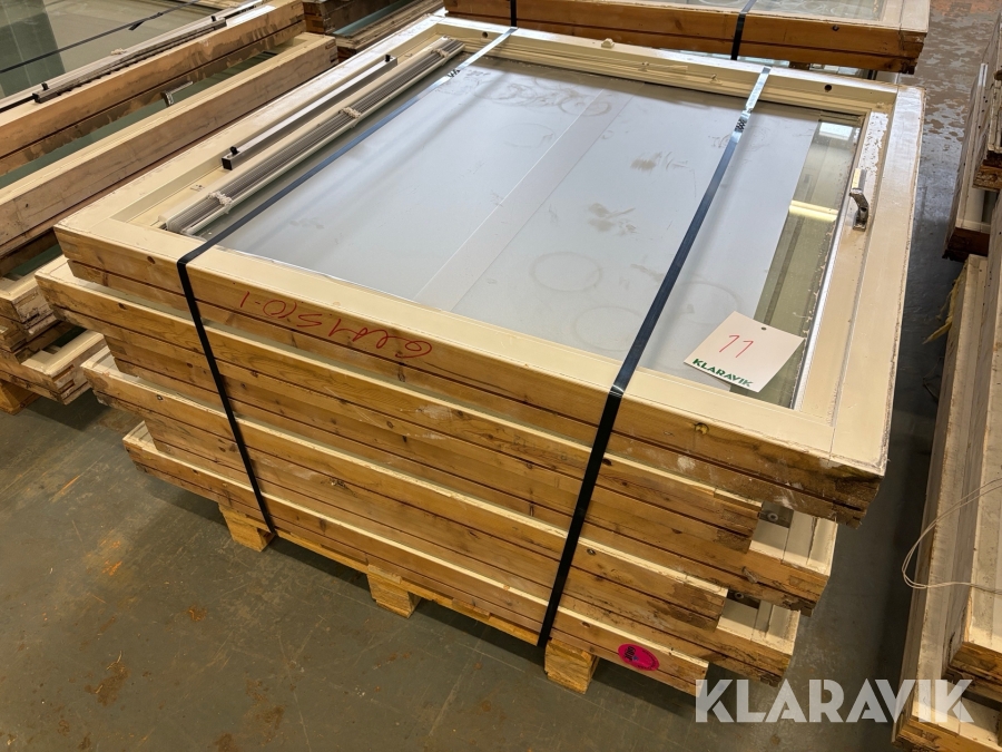 Träfönster 120x120cm 6st