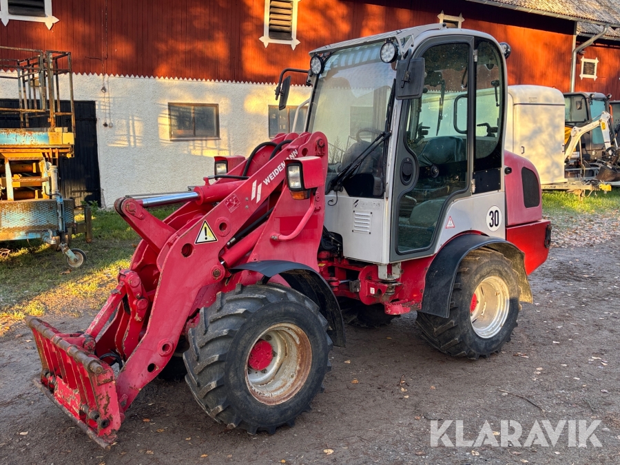 Hjullastare Weidemann 1770 med redskap