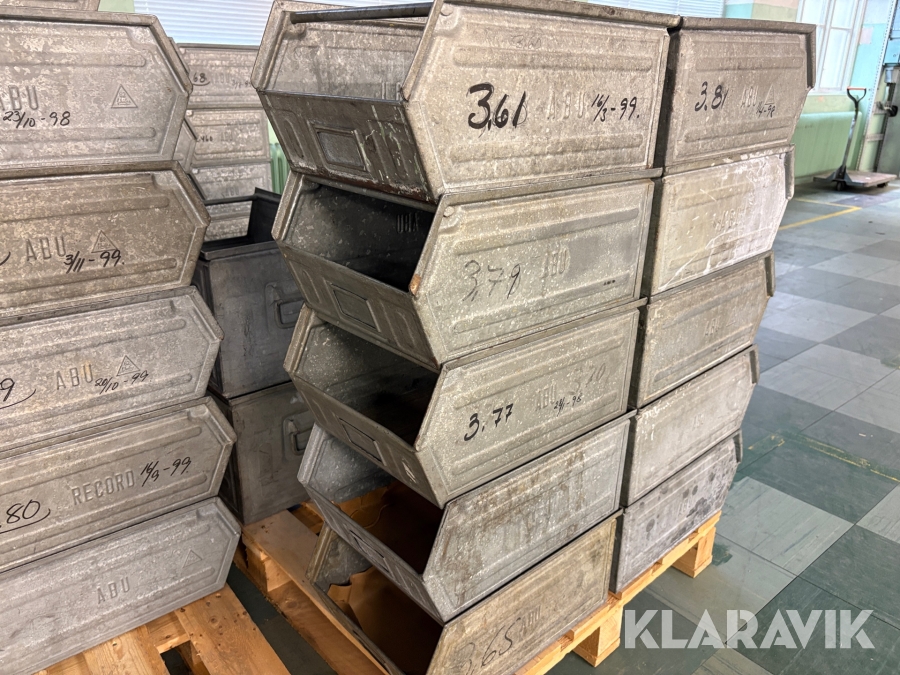 Lagerbackar stål märkta ABU, mellan 5st