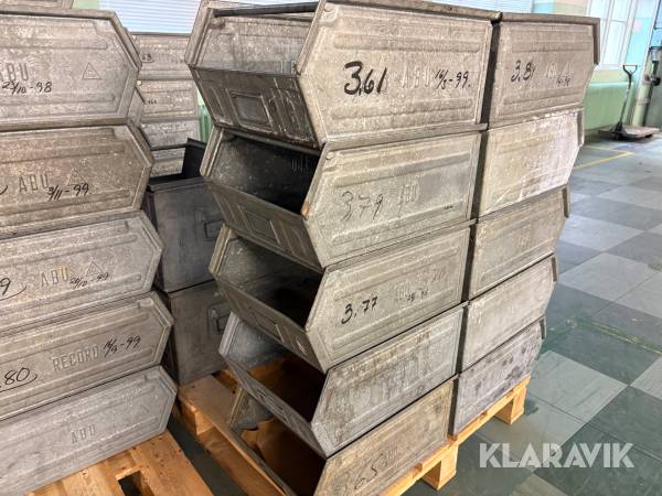 Lagerbackar stål märkta ABU, mellan 5st