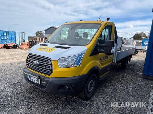 Flakbil med kran Ford Transit