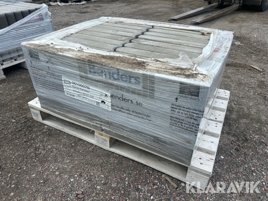 Gardin kantsten Benders 500x80x140mm 80st Grå