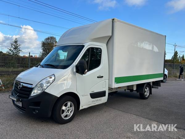 Lätt lastbil Opel Movano med bakgavellyft