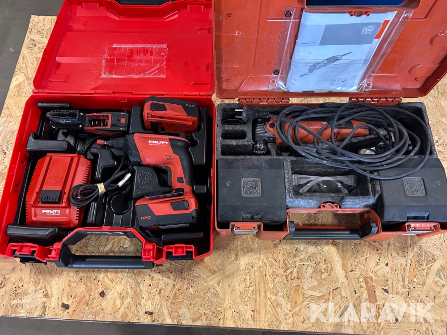 Multimaskin 1 st, Skruvdragare 1 st, Skruvautomat 1 st Fein / Hilti MultiMaster FMM 350QSL / SD 5000-A22 / SD-M 2