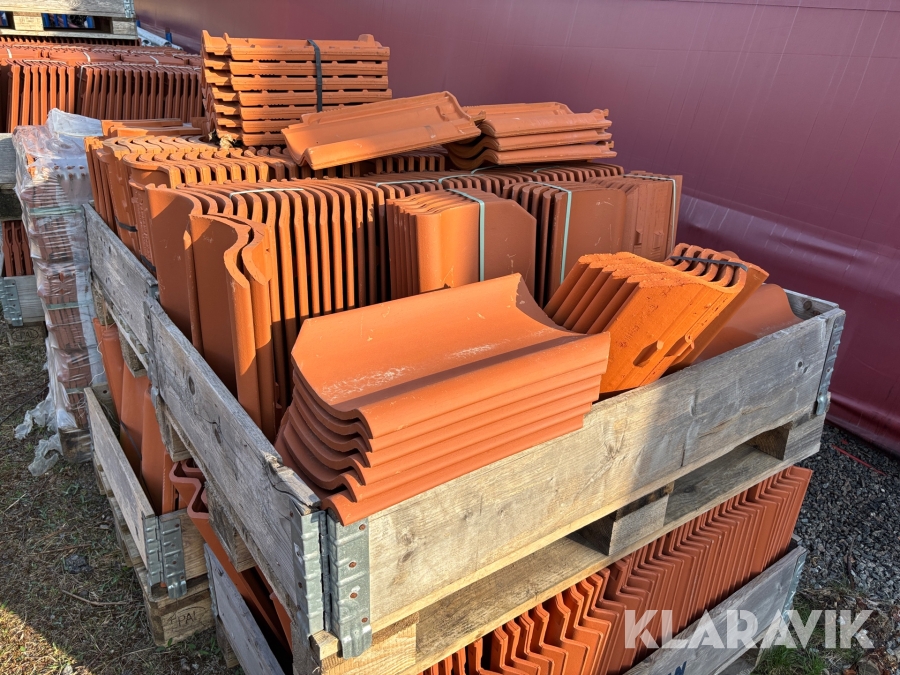 Lertegelpannor falsat Nibra H10 ca 530st