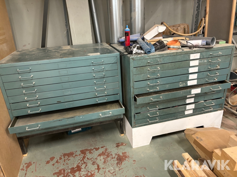 Skåp för ritningar 2 st