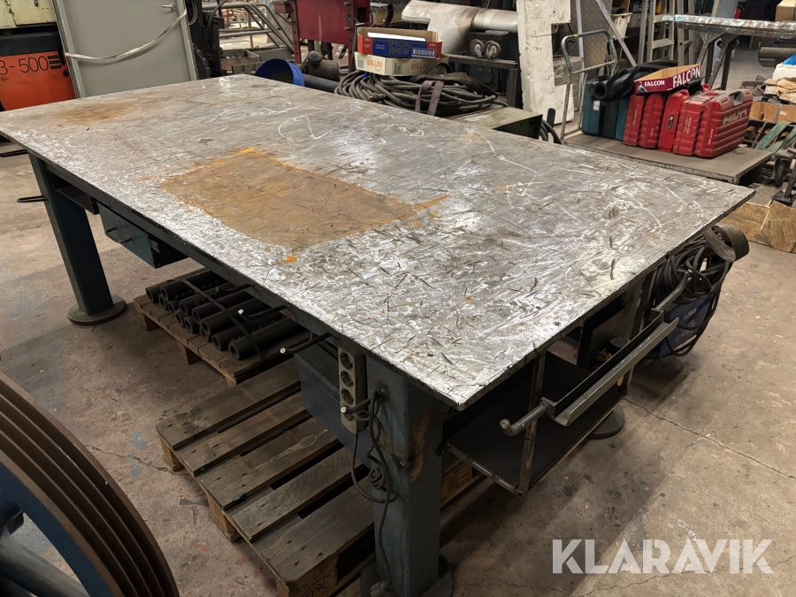 Svetsbord / smidesbord 255x125cm