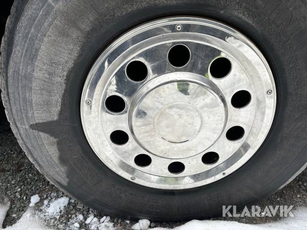 Rostfria Navkapslar till 22,5 tums lastbils hjul 6 st