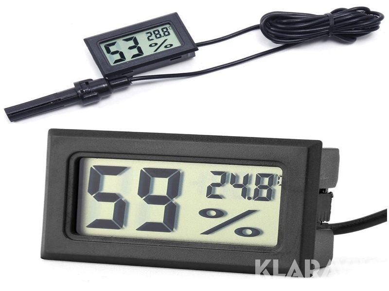 Hygrometer/Fuktmätare självkalibrerad