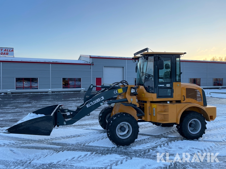 Hjullastare Multiloader L20 med redskap