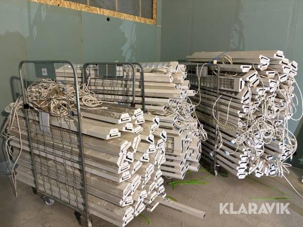 Lysrörsarmaturer inkl lysrör 181st