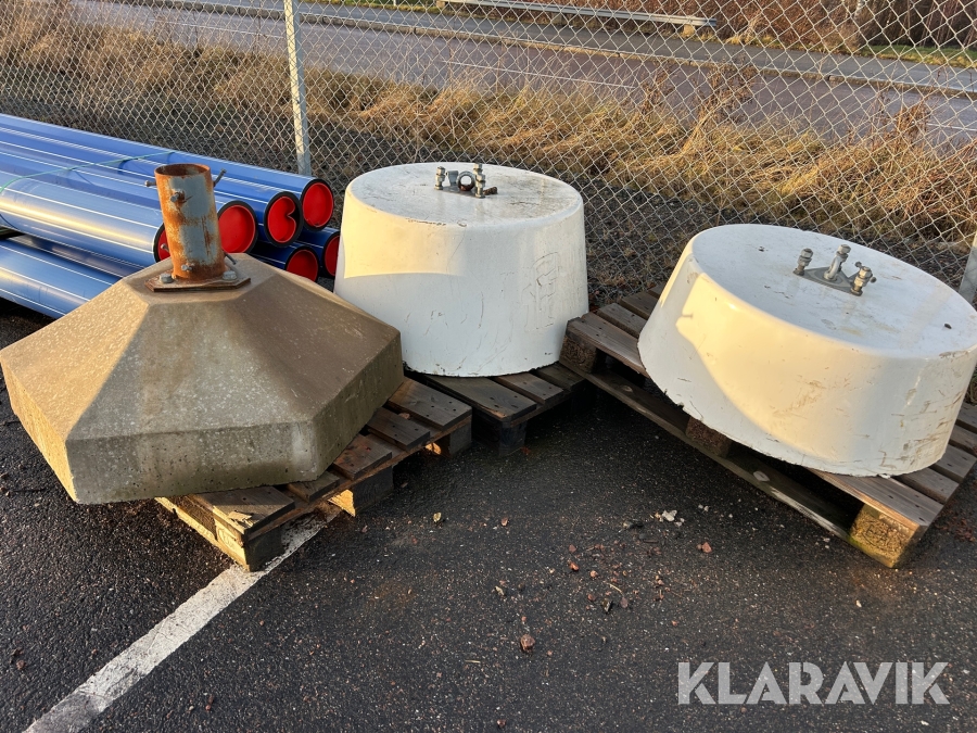 Flaggstångsfundament 3 st