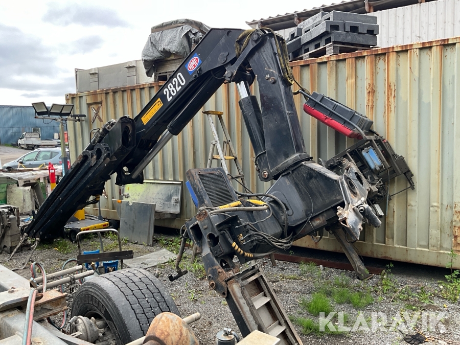 Lastbilskran HMF 2820 med Jib till kran HMF FJ900 