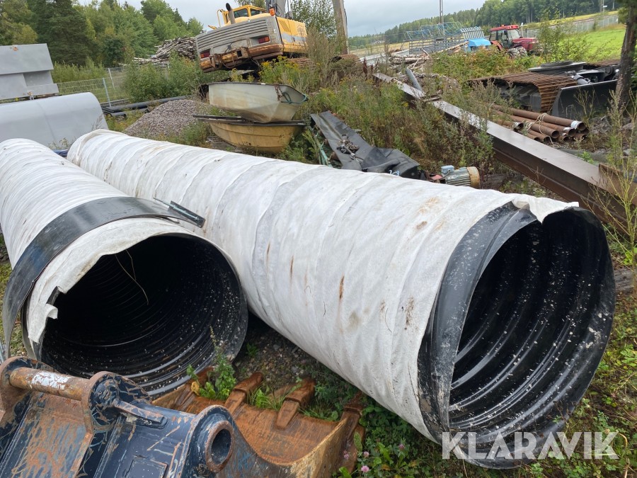 Vägtrummor  100x800 2st med plastbeläggning