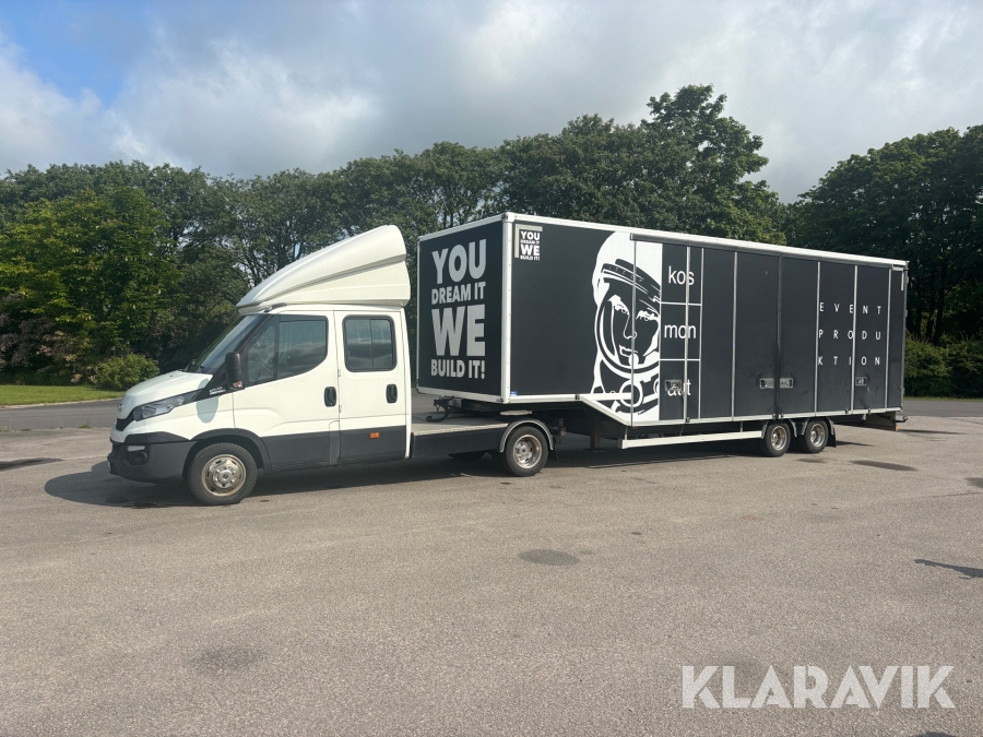 Dragbil Iveco Daily 40-170 3,0 JTD Hi-Matic med trailer