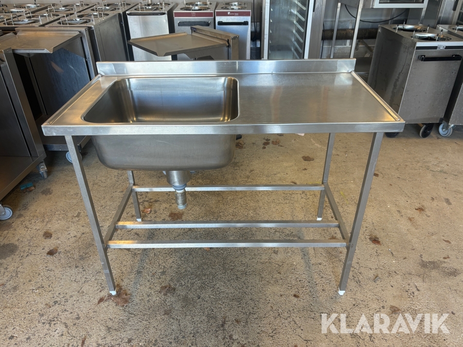 Rostfri bänk med ho